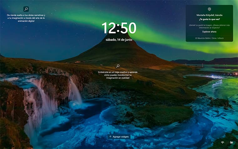 Montaña Kirkjufell, Islandia Montaña Kirkjufell, Islandia