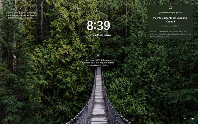 Puente colgante de Capilano, Canadá