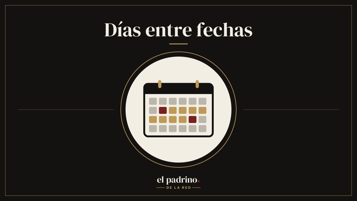 Calculadora de días entre dos fechas