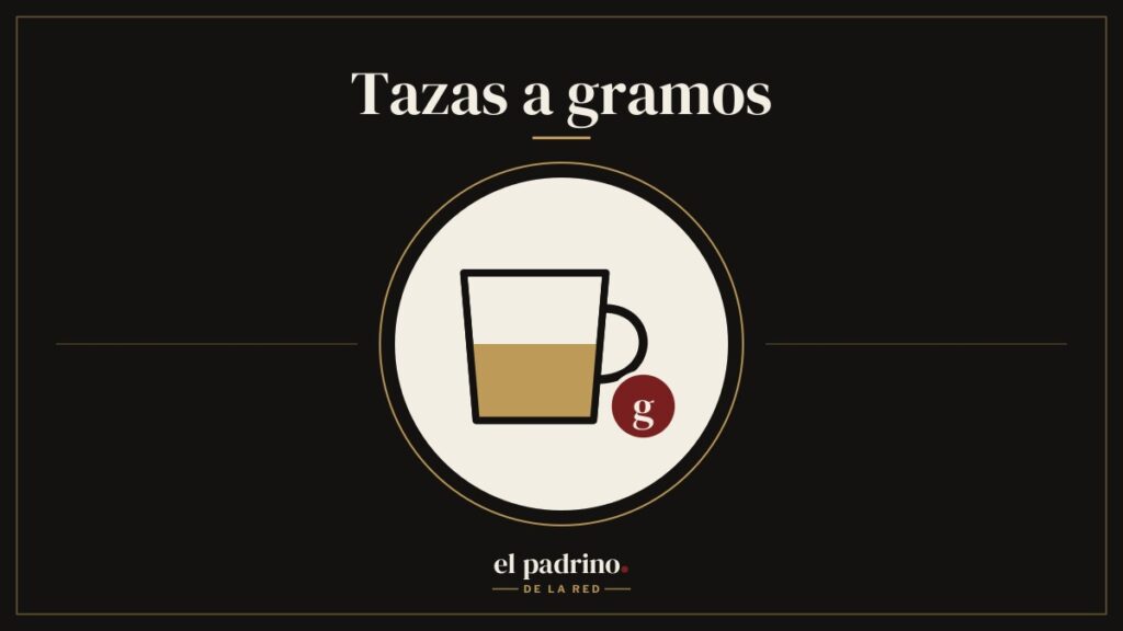 Taza medidora llena hasta la mitad junto a una g de gramos