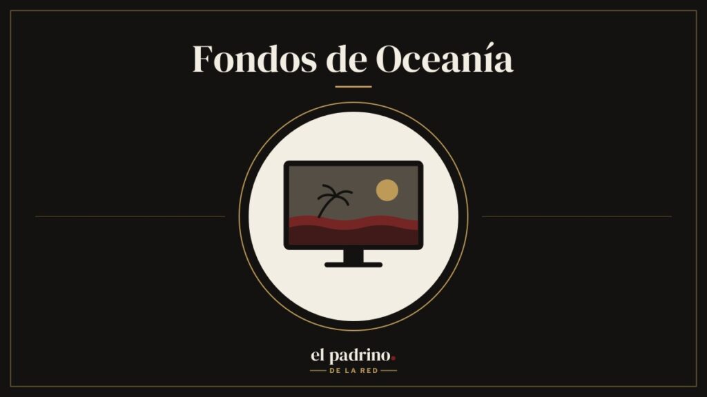 Monitor con un paisaje de playa y palmera al atardecer