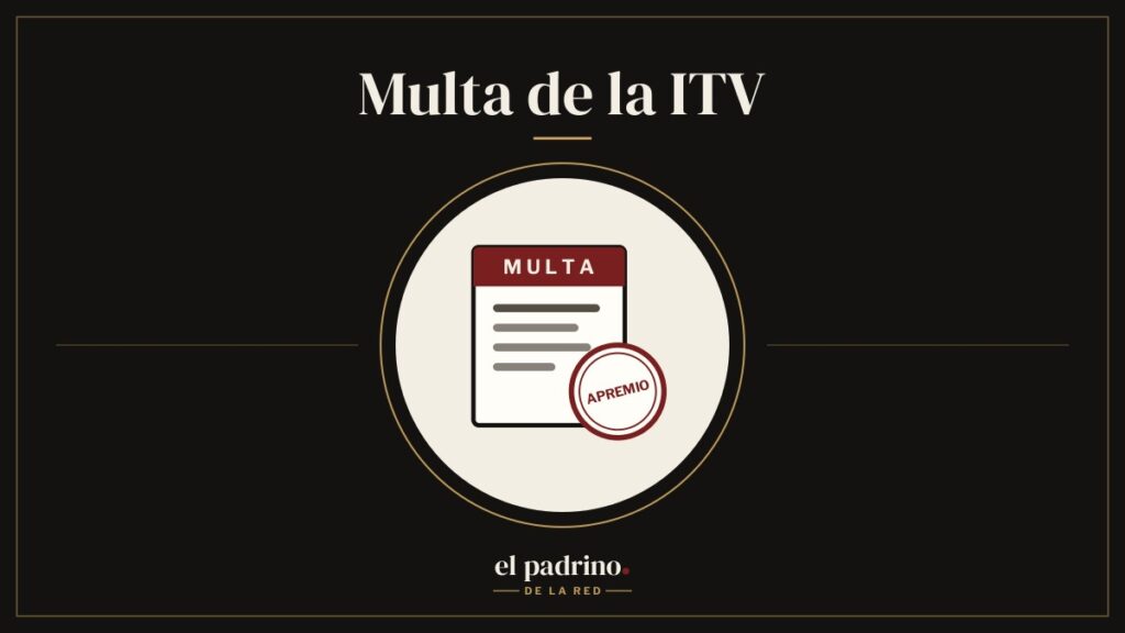 Notificación de multa con un sello de apremio